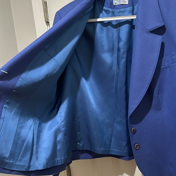 Pendleton Wool Blazer Vintage Blue retro sport jacket - PLUS SIZE 18W - Picture 6 of 12